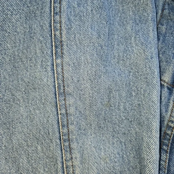 Vintage Wrangler HERO Denim Trucker Jacket M Blue Y2K Distressed 90s Streetwear - Picture 9 of 16